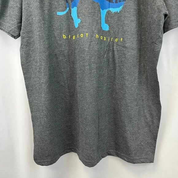 The Duck Company Men’s Big Cat Habitat T-Shirt Short Sleeve Gray/Multi Sz XL - Picture 4 of 7
